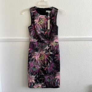 NWT Trina Turk Watercolor Floral Kurdson Sheath Dress size 2